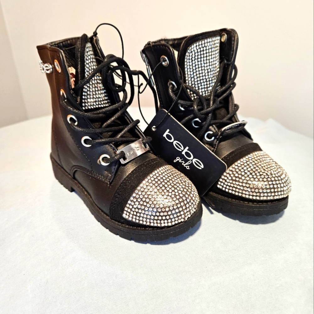Bebe Kids Rhinestone Boots Size 7
